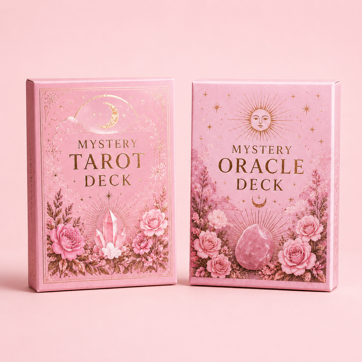 Mystery Tarot Cards & Oracle Deck Set | 2 Deck Bundle