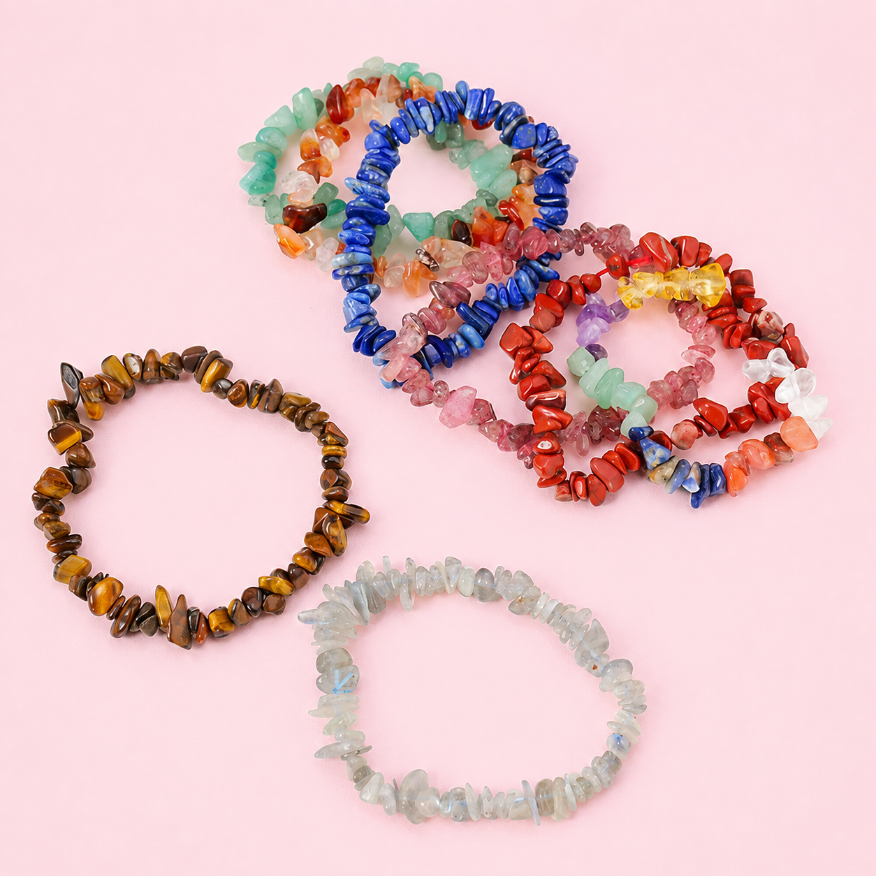 Natural Crystal Chip Bracelet | Choose Your Crystal