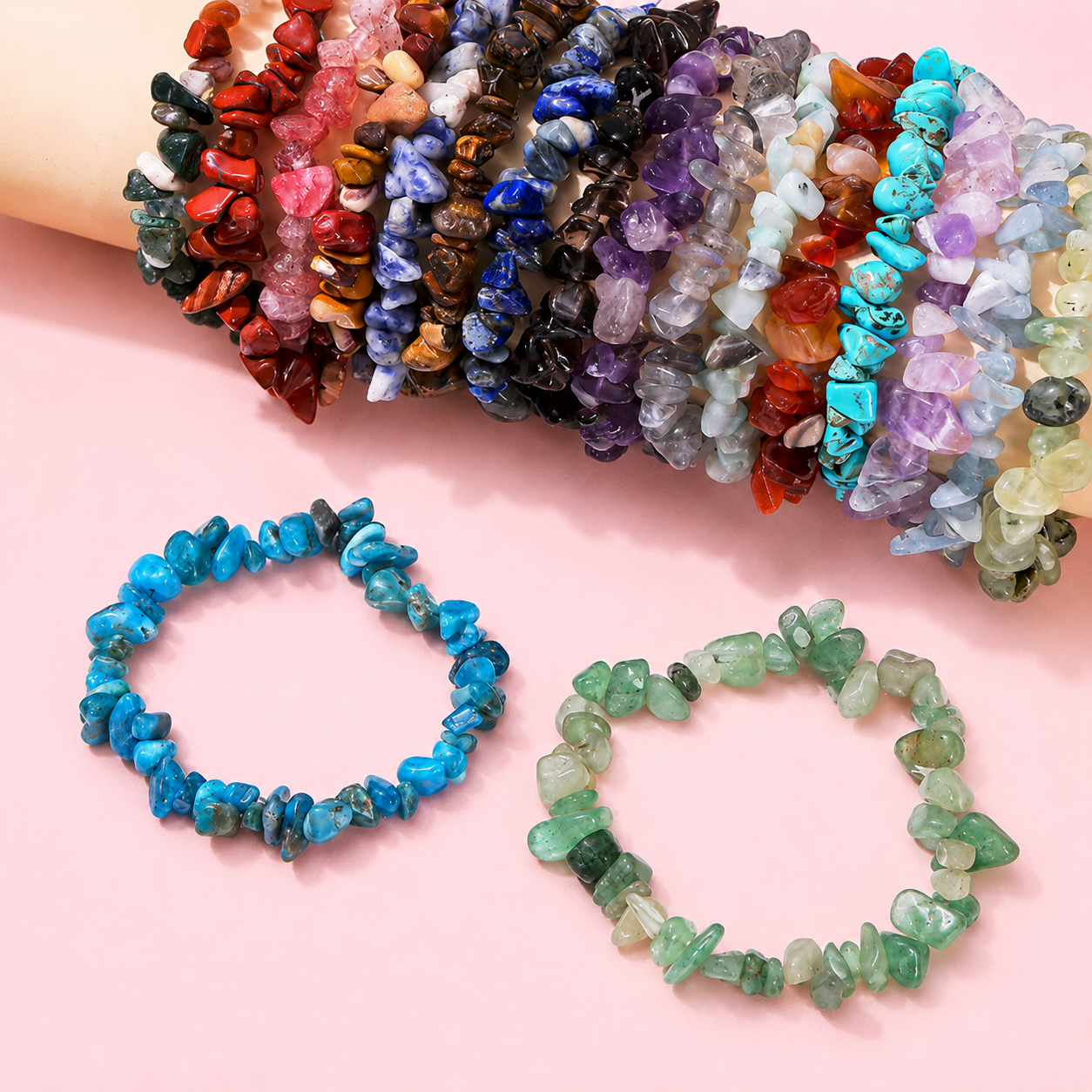 Natural Crystal Chip Bracelet | Choose Your Crystal