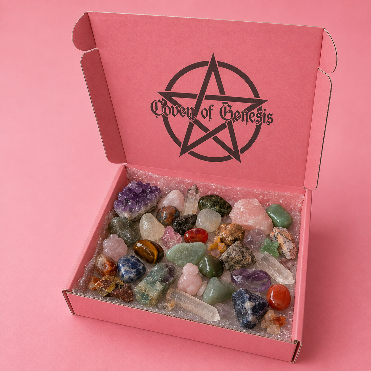 Crystal Lucky Dip Box – Mystery Crystals & Gemstones