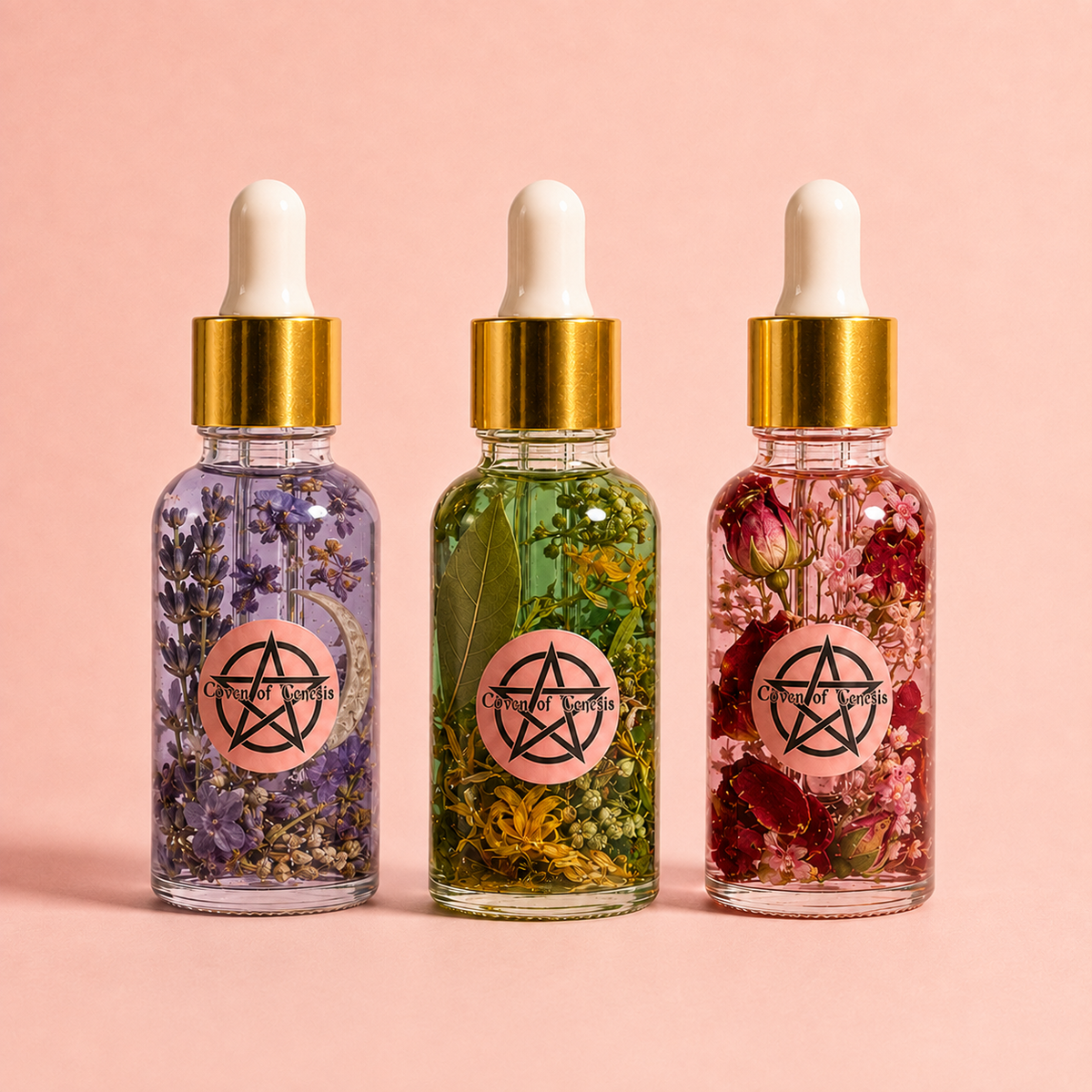 Ritual Oil Trio | Love, Abundance & Intuition Spell Oils
