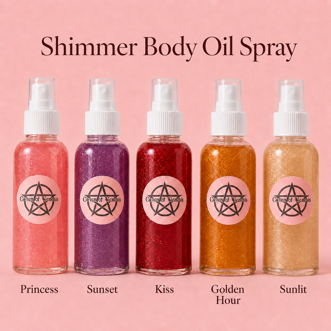 Shimmer Body Oil Spray | Body Glitter & Glow
