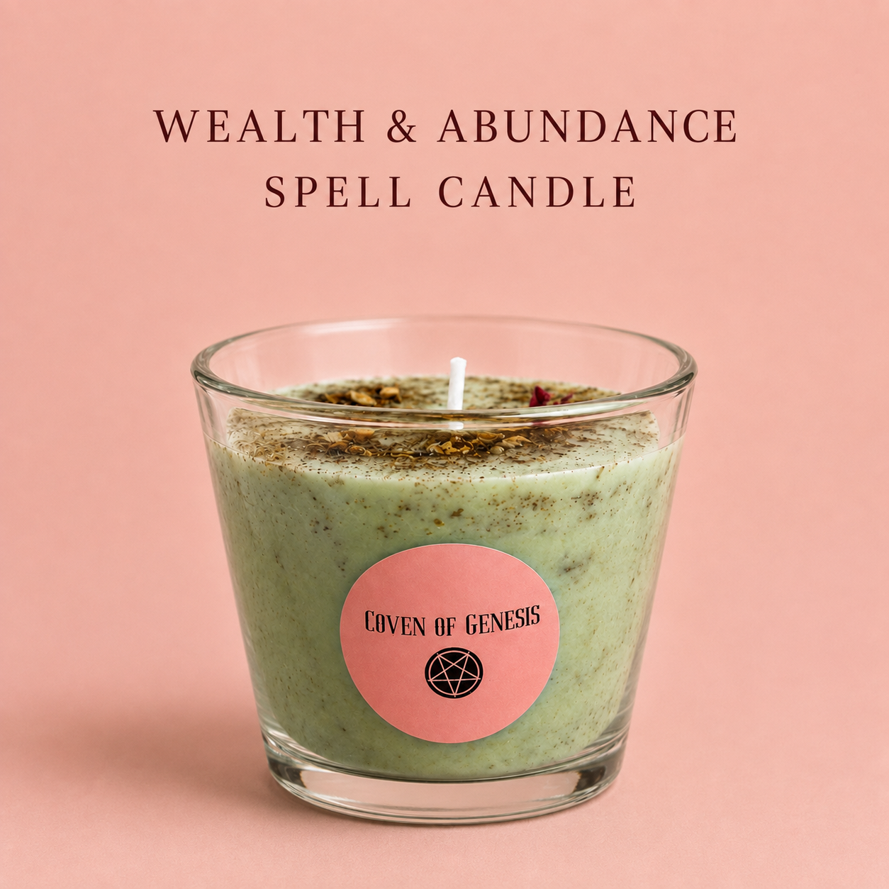 Wealth & Abundance Spell Candle | Money Ritual