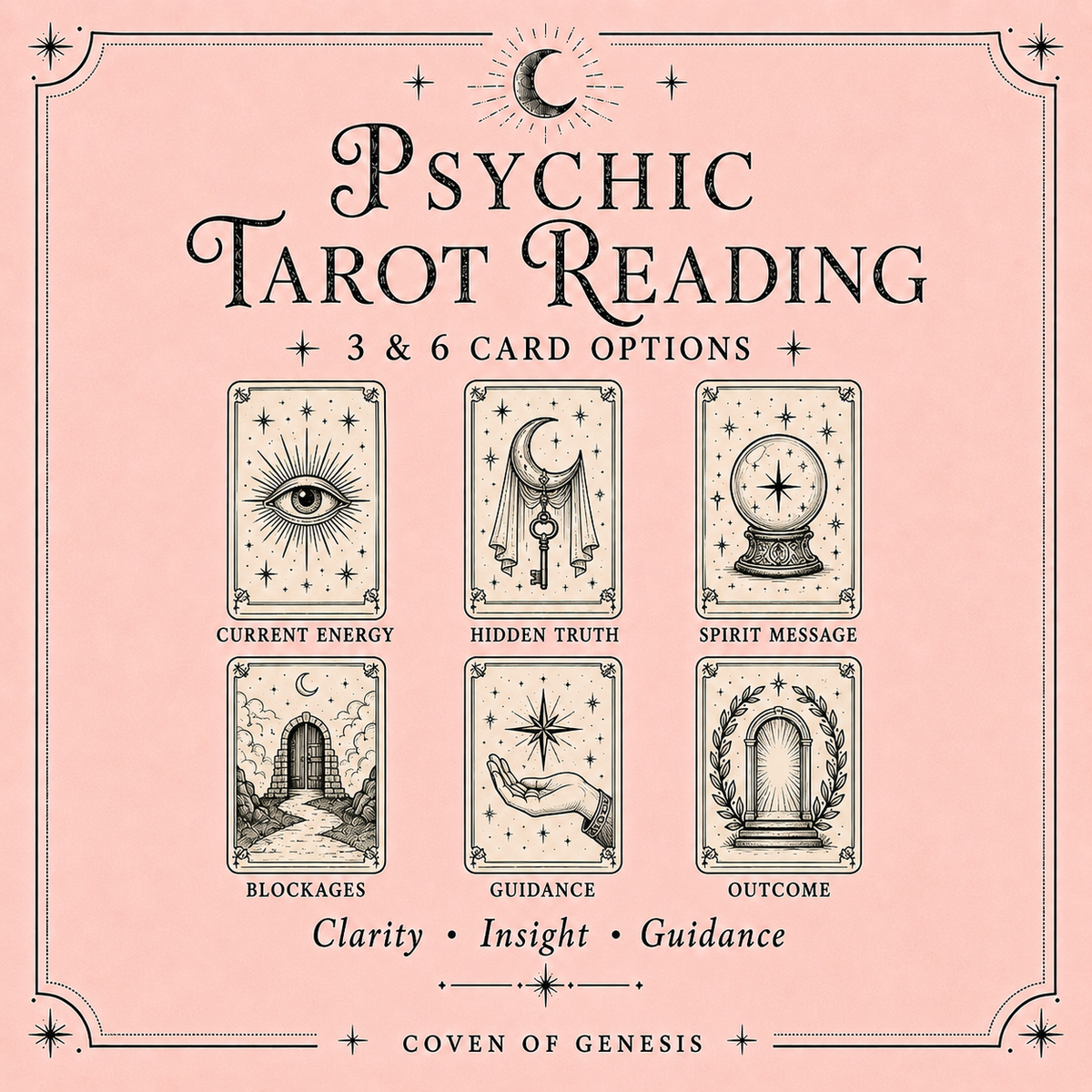 Psychic Tarot Reading | Detailed Intuitive Digital Reading by Genesis