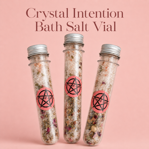 Crystal Intention Bath Salt Vial | Personalised Ritual Bath Soak