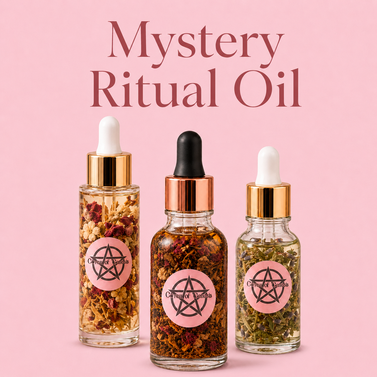Mystery Ritual Oil – Intuitively Chosen Spell Oil