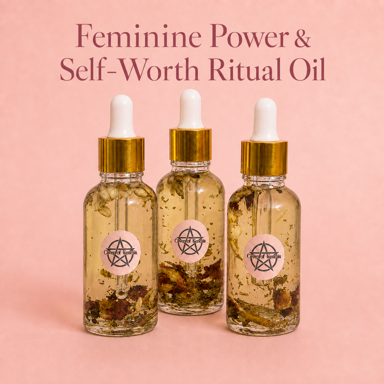 Feminine Power & Self-Worth Ritual Oil | 30ml Botanical Oil