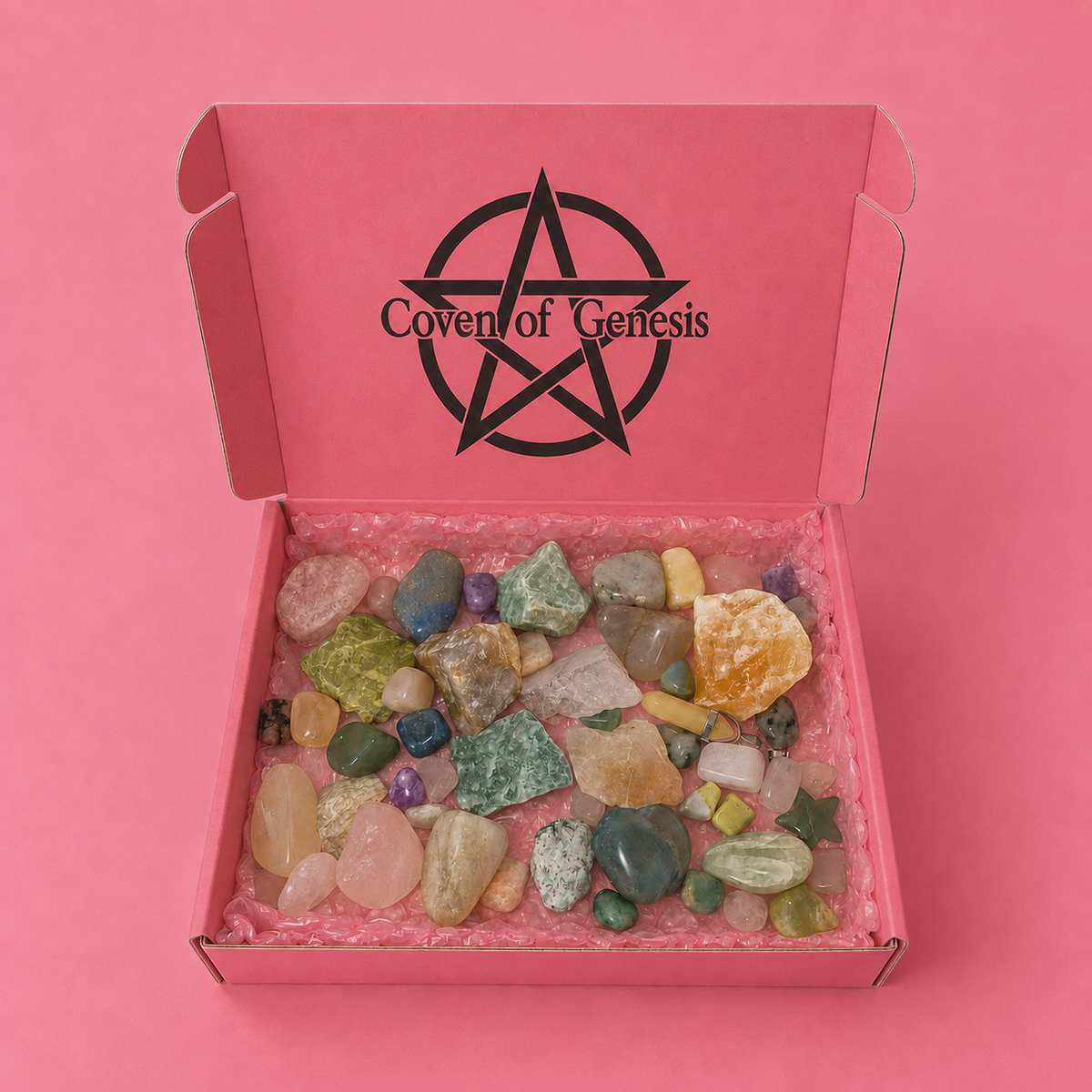 Crystal Lucky Dip Box – Mystery Crystals & Gemstones
