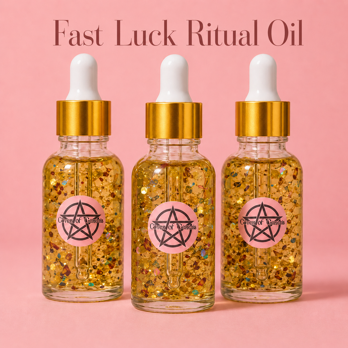 Fast Luck Ritual Oil - Money, Opportunity & Good Fortune