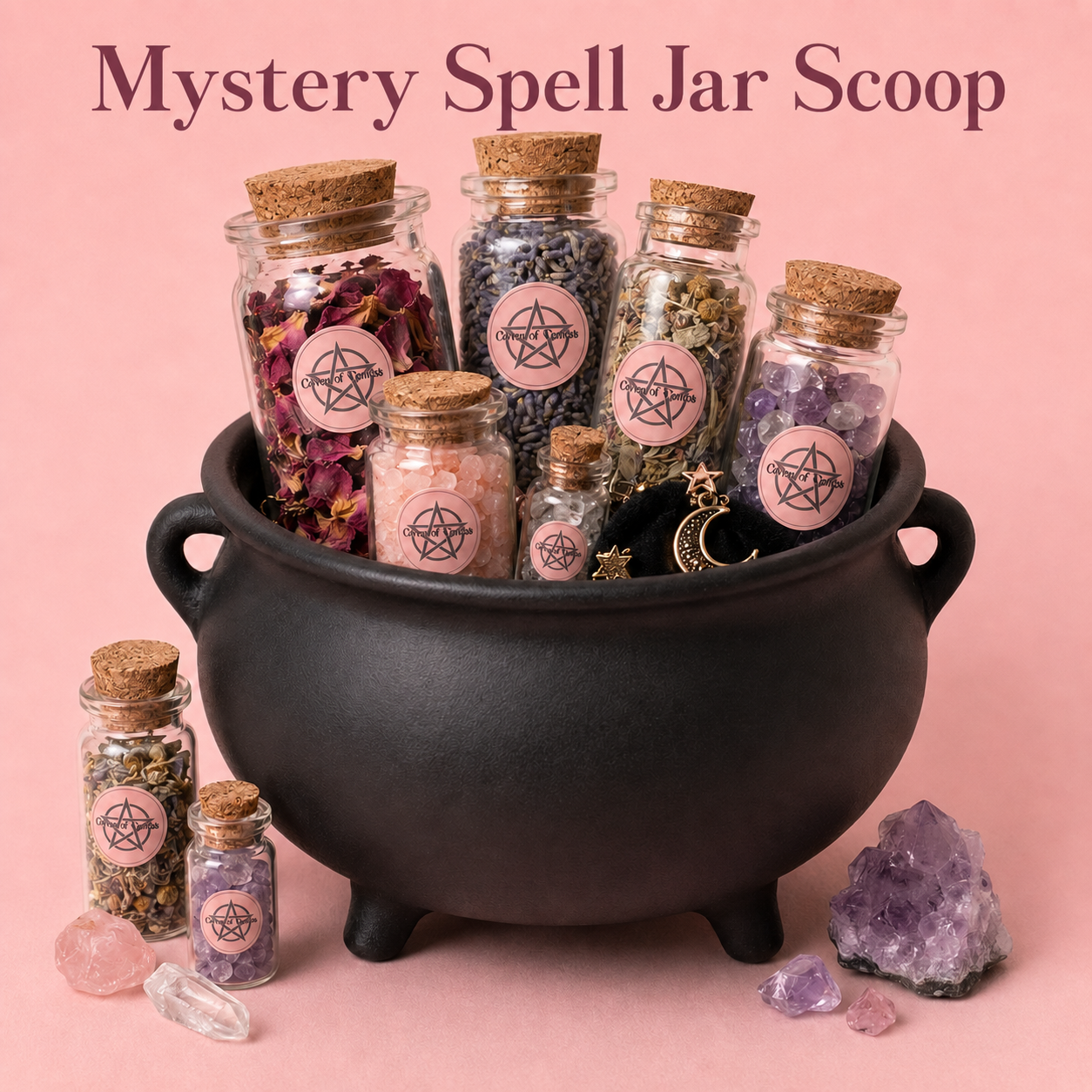 Mystery Spell Jar Scoop | Crystals, Herbs & Witchcraft Supplies