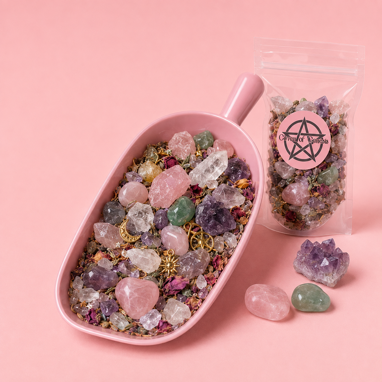 Personalised Zodiac Crystal Mystery Scoop | Astrology Gift