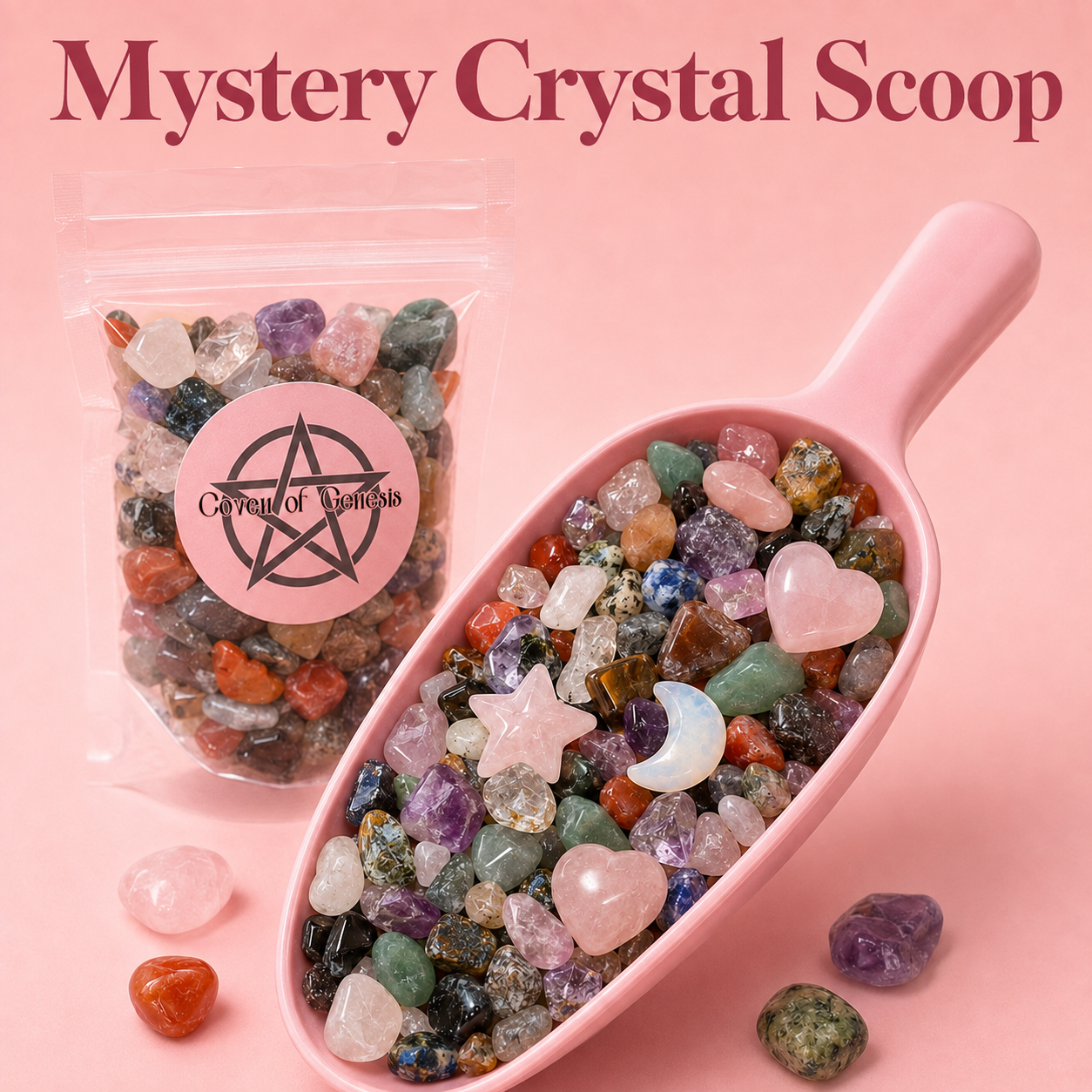 Mystery Crystal Scoop 100g | Gemstones, Tumbles & Confetti