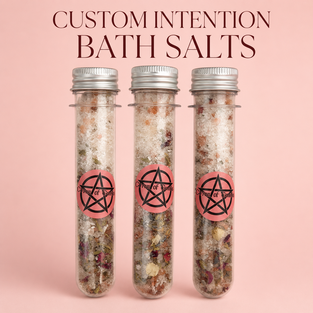 Custom Intention Bath Salts 40ml | Personalised Herbal Ritual Soak