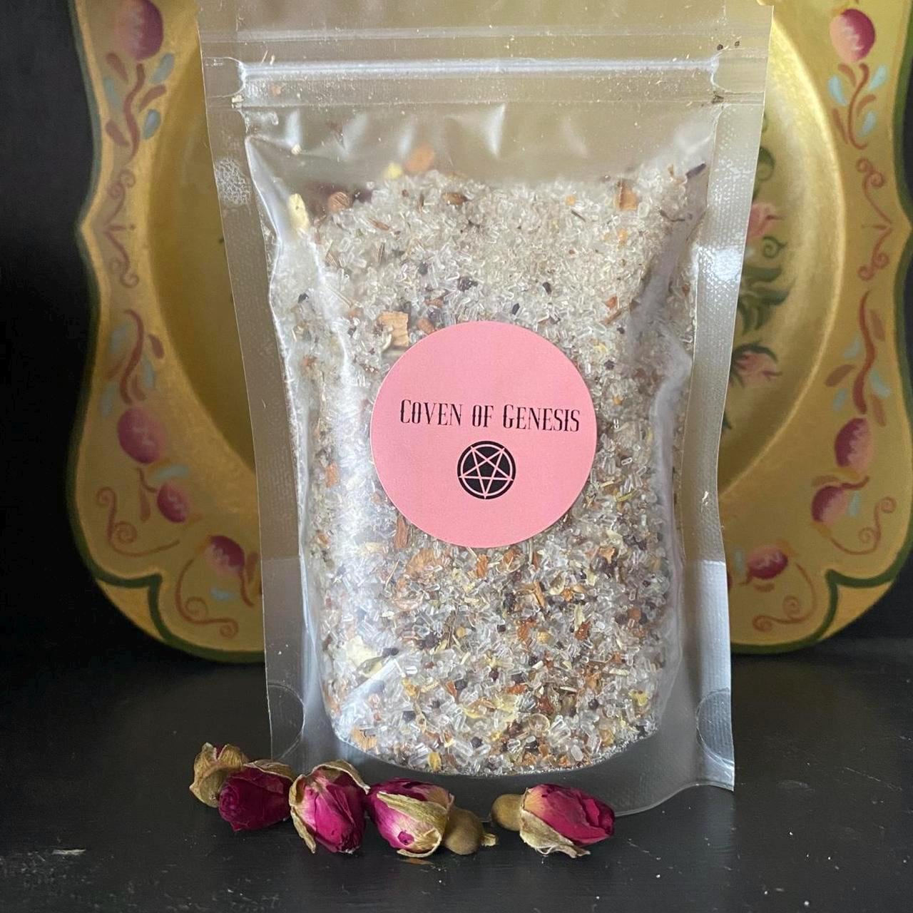 Intuition Bath Salts 150g, Herbal Psychic Ritual Soak, Spiritual Self Care