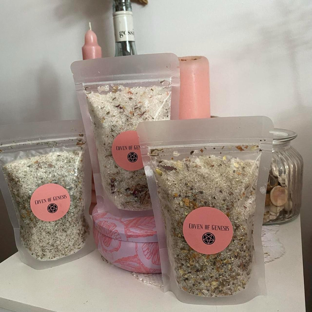 Intuition Bath Salts 150g, Herbal Psychic Ritual Soak, Spiritual Self Care