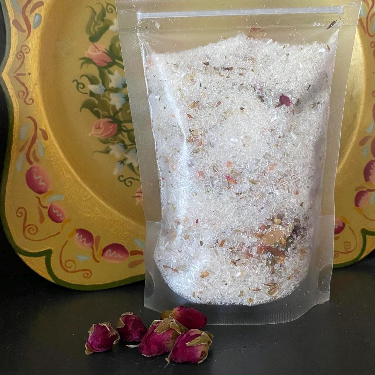Intention Bath Salts, Handmade Ritual Herbal Soak