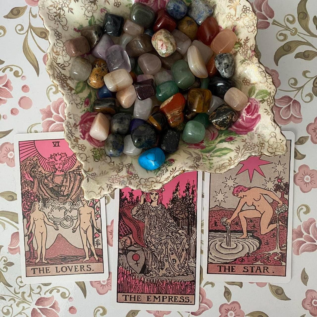 3 Card Tarot Reading with Physical Cards & Crystal | Personalised Psychic Reading Gift
